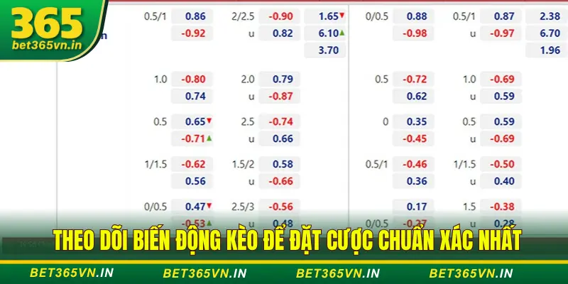 mẹo đọc kèo tại Bet365